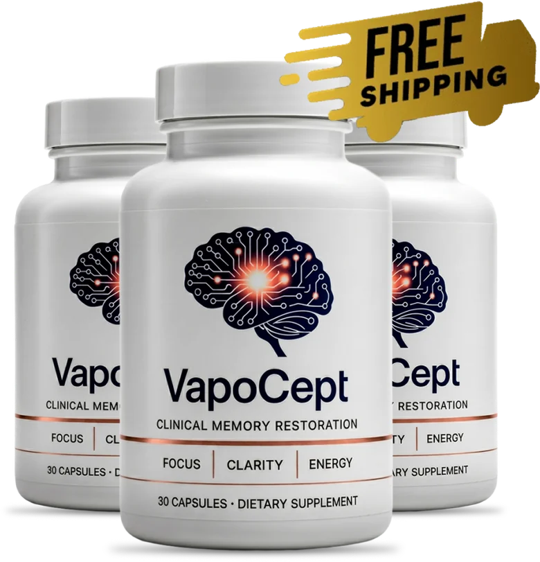 VapoCept cognitive wellness capsules three-bottle package